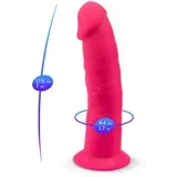 - vibrator s usisnom čašom i daljinskim upravljačem (roza)
