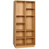 Hübsch Regal v hrastovem dekorju v naravni barvi 80x180x30 cm Disco – | Shoptok.si