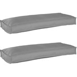  Set jastučića za palete 2 pcs Siva 100 x 40 x 8 cm | shoptok.hr
