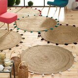 Douceur d intérieur Bijeli/u prirodnoj boji okrugli tepih ø 120 cm Shira – | shoptok.hr