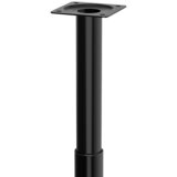 WALTECO teleskopska pohištvena noga (š x do: 3 x 3 cm, premer: 3 cm, nastavitev višine: 21 cm - 35 cm, nosilnost izdelka: 30 kg, jeklo, črna) | Shoptok.si