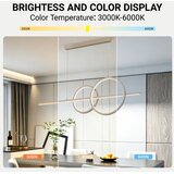 Brilagi LED prigušiva luster na sajli SIGNATURE LED/53W/230V 120 cm bež + daljinski upravljač | Eponuda.com