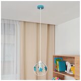  Dečiji luster na sajli STARS 1xE27/15W/230V tirkizna/bela | Eponuda.com