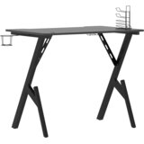  Igraći stol s nogama u obliku slova Y crni 90 x 60 x 75 cm | Eponuda.ba