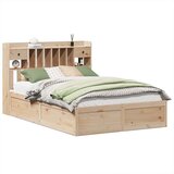vidaXL Okvir kreveta bez madraca 140 x 190 cm od masivne borovine | shoptok.hr