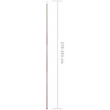 Teleskopska šipka za šator duljine 170 - 255 cm pocinčani čelik | Eponuda.com