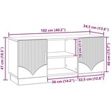TV omarica Star les 102 x 34,5 x 47 cm Inženirski les, (5000210681) | Shoptok.si