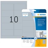 etikete 96,0x50,8 A4/10 1/25 aluminium look ( 02H4223 )