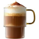 Vialli Design Rumene steklene skodelice v kompletu za kapučino 2 ks 350 ml Livio – | Shoptok.si