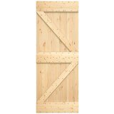  Drsna vrata s kompletom vodil 85x210 cm trdna borovina, (20999122) | Shoptok.si