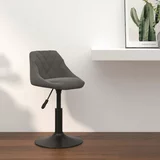  Barski stolček temno siv žamet, (20700120)