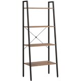  Samostojeće police s 5 razine tamnosmeđe i crne 56x35x140 cm | shoptok.hr