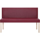  Klupa od umjetne kože 139,5 cm crvena boja vina | shoptok.hr