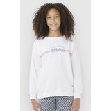 Rip Curl Keepsakes Relaxed Crew Kids Pulover white Cene
