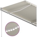 Tenda na ručno uvlačenje s LED svjetlom 350 x 250 cm krem | shoptok.hr