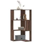 Furnova Kotna knjižna omara 3-nadstropna rjavi hrast 50x50x102 cm, (22069034) | Shoptok.si