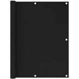 Balkonski Balkonsko platno črno 120x500 cm HDPE, (20611120) | Shoptok.si