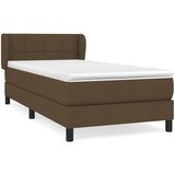 Maison Chic Box spring postelja - Vzmetna postelja z vzmetnico temno rjav 90x190 cm blago SL7480, (21901139) Cene