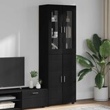  Highboard FLORIN Crna 60 x 35 x 182 cm Konstruirano drvo | Eponuda.com