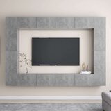  8-dijelni set TV ormarića siva boja betona od iverice | shoptok.hr