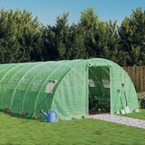 vidaXL Staklenik s čeličnim okvirom zeleni 64 m² 16 x 4 x 2 m Cijene