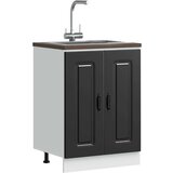 vidaXL Donji ormarić za sudoper Kalmar crni 60x46x81 5 cm drveni Cijene