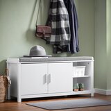 SoBuy klop za čevlje z omaro bela lesena 120 cm, (5000017137) | Shoptok.si