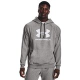 Under Armour UA Rival Fleece Logo Hoodie, Castlerock Light Heather/White - S, (20798843) | Shoptok.si