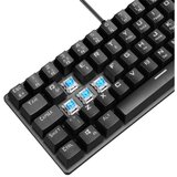 Rampage tipkovnica - PLOWER K60 Black US (žična, mehanska, modro stikalo, angleška, črna, RGB LED) | Shoptok.si