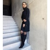 Black shimmering midi dress with turtleneck Kusama | shoptok.hr