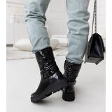 Gemre Black patent shoes with decorative Lido strap | Shoptok.si