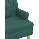  Klupa s jastucima tamnozelena 113 x 64,5 x 75,5 cm od tkanine | shoptok.hr