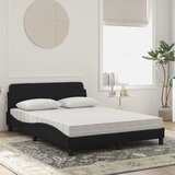 Krevet s madracem Dover crni 120 x 200 cm baršunasti | Eponuda.ba