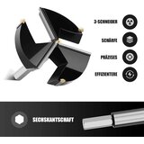 HSAWBIT Forstnerjev sveder za les 100 mm s šestrobim vpetjem | Shoptok.si