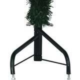 vidaXL Kotično umetno božično drevo Zelena 240 cm PVC in kovina | Shoptok.si