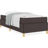  Konstrukcija postelje z vzmetnico Temno rjava 80 x 200 cm blago, (5000126471) | Shoptok.si