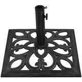  Stalak za suncobran crni 47 x 47 x 33 cm od lijevanog željeza | shoptok.hr