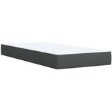 vidaXL Krevet s oprugama i madracem tamnosivi 100 x 200 cm od tkanine | shoptok.hr