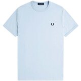 Fred Perry Crew Neck T-Shirt Light Smoke Blue Plava | shoptok.hr
