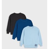 Sinsay Crewneck dukserice s udjelom pamuka 3 pack Slike