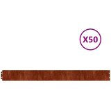 vidaXL Robniki za trato 50 kosov 10x103 cm prilagodljivi corten jeklo | Shoptok.si