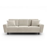 Cosmopolitan Design Bež baršunasti sklopiva/s prostorom za odlaganje sofa 235 cm Kyoto – Cijene
