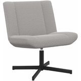  Stolica na kotačiće Svijetlo siva 63 x 75 x 76 cm Janjeća koža | shoptok.hr