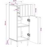  Ormarić za kupaonicu ZWOLLE Crna 30 x 31 x 79 5 cm - Crna | shoptok.hr