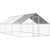 Zunanji kokošnjak 2,75x6x1,92 m pocinkano jeklo
