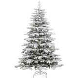 vidaXL Umjetno božićno drvce s nogom Bijelo 240 cm PE i PVC | shoptok.hr
