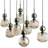  Visilica na sajli SOPHIA 8xE14/10W/230V crna/zelena/zadimljeno bež | Eponuda.com