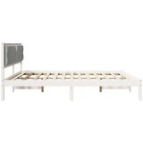  Konstrukcija postelje Svetlo siva 200 x 200 cm blago, (5000084703) | Shoptok.si