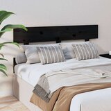  Uzglavlje za krevet crno 124 x 3 x 81 cm od masivne borovine | shoptok.hr
