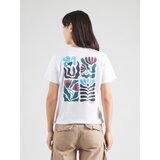 Iriedaily Majica 'Square Flowers' marine / azur / smaragd / bela | Shoptok.si